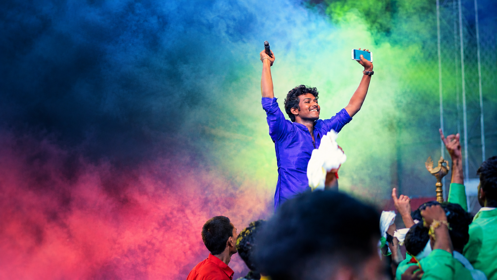 Justin Kurian performing